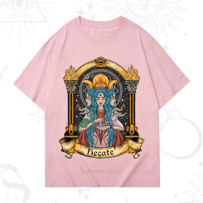 Purplehecate Triple Moon Goddess Hecate T-Shirt