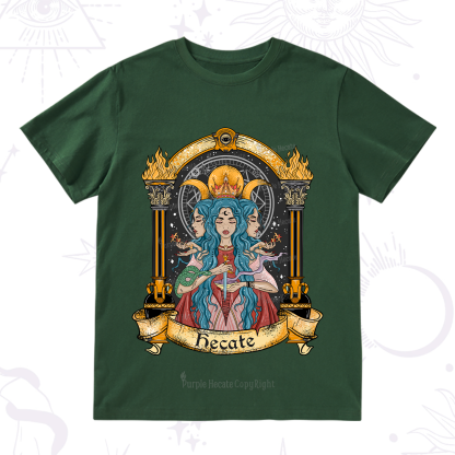 Purplehecate Triple Moon Goddess Hecate T-Shirt