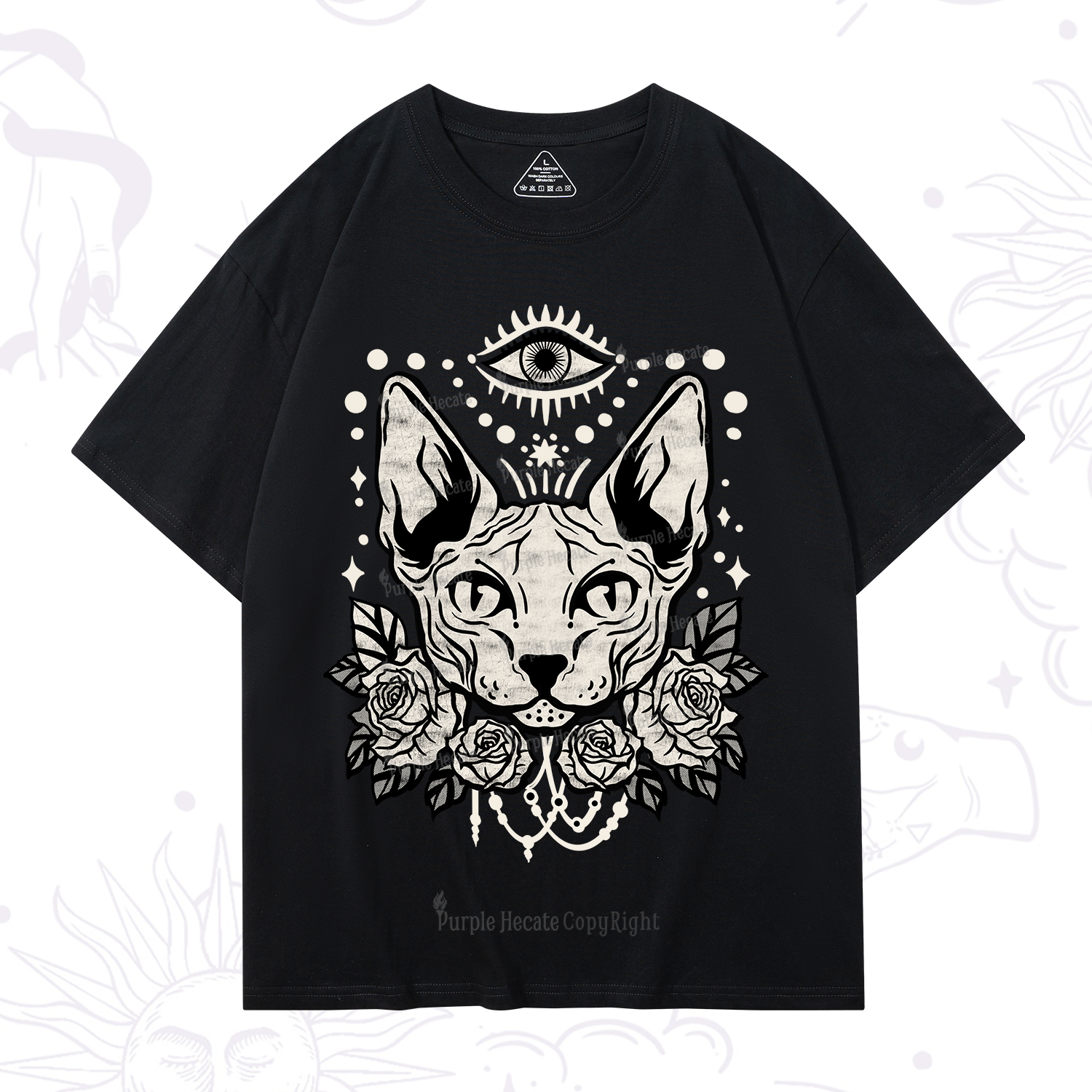 Purplehecate Mystical Cat T-Shirt