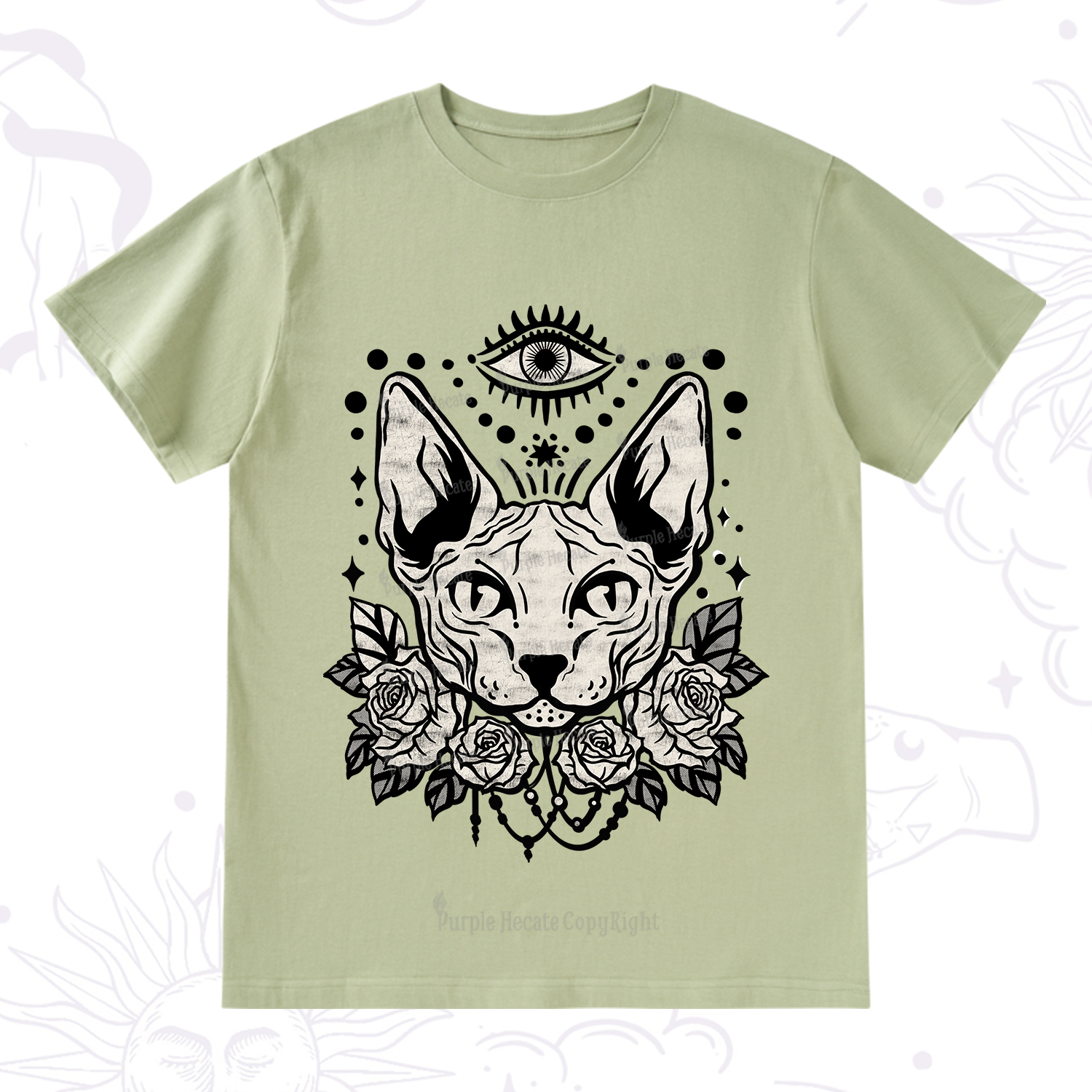 Purplehecate Mystical Cat T-Shirt