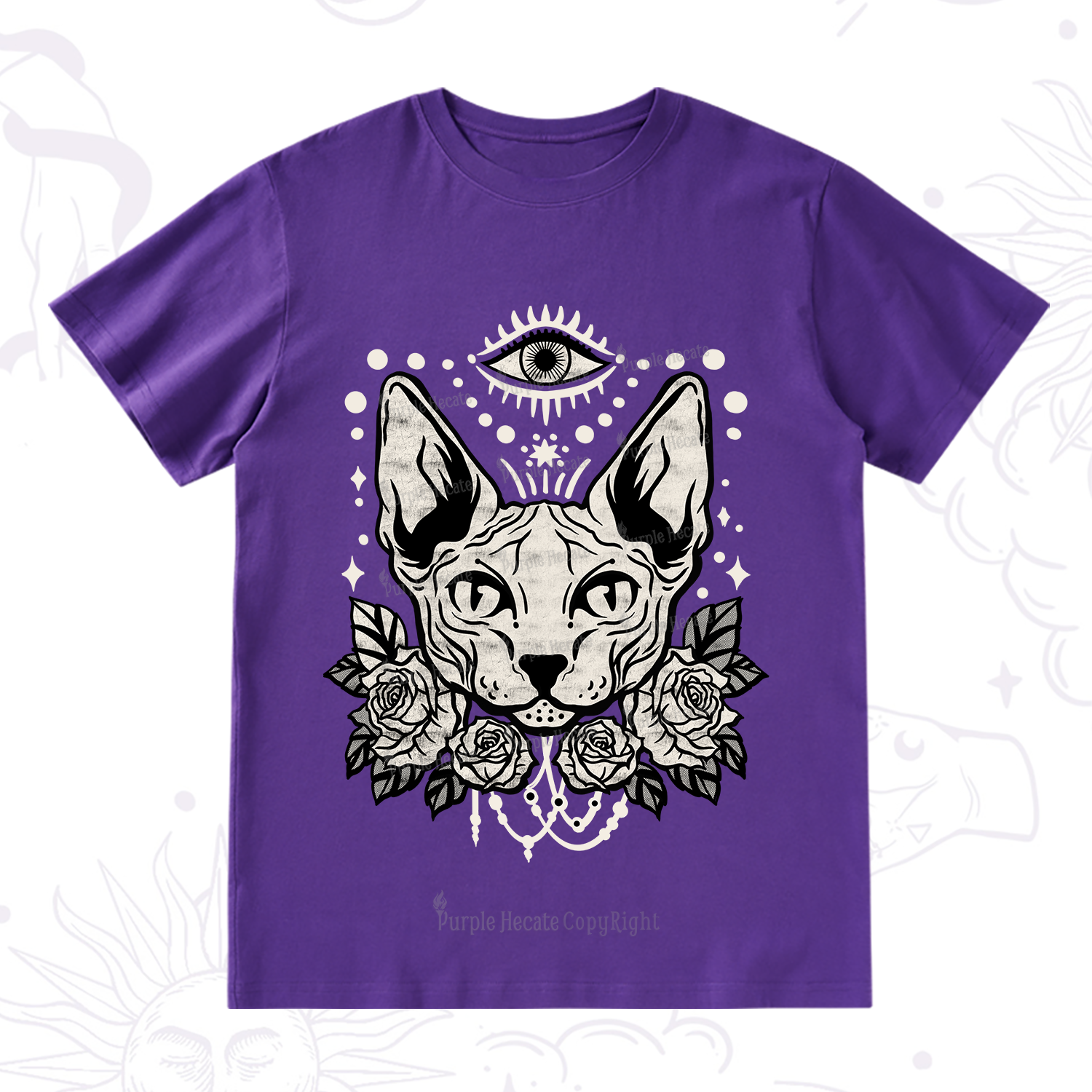 Purplehecate Mystical Cat T-Shirt
