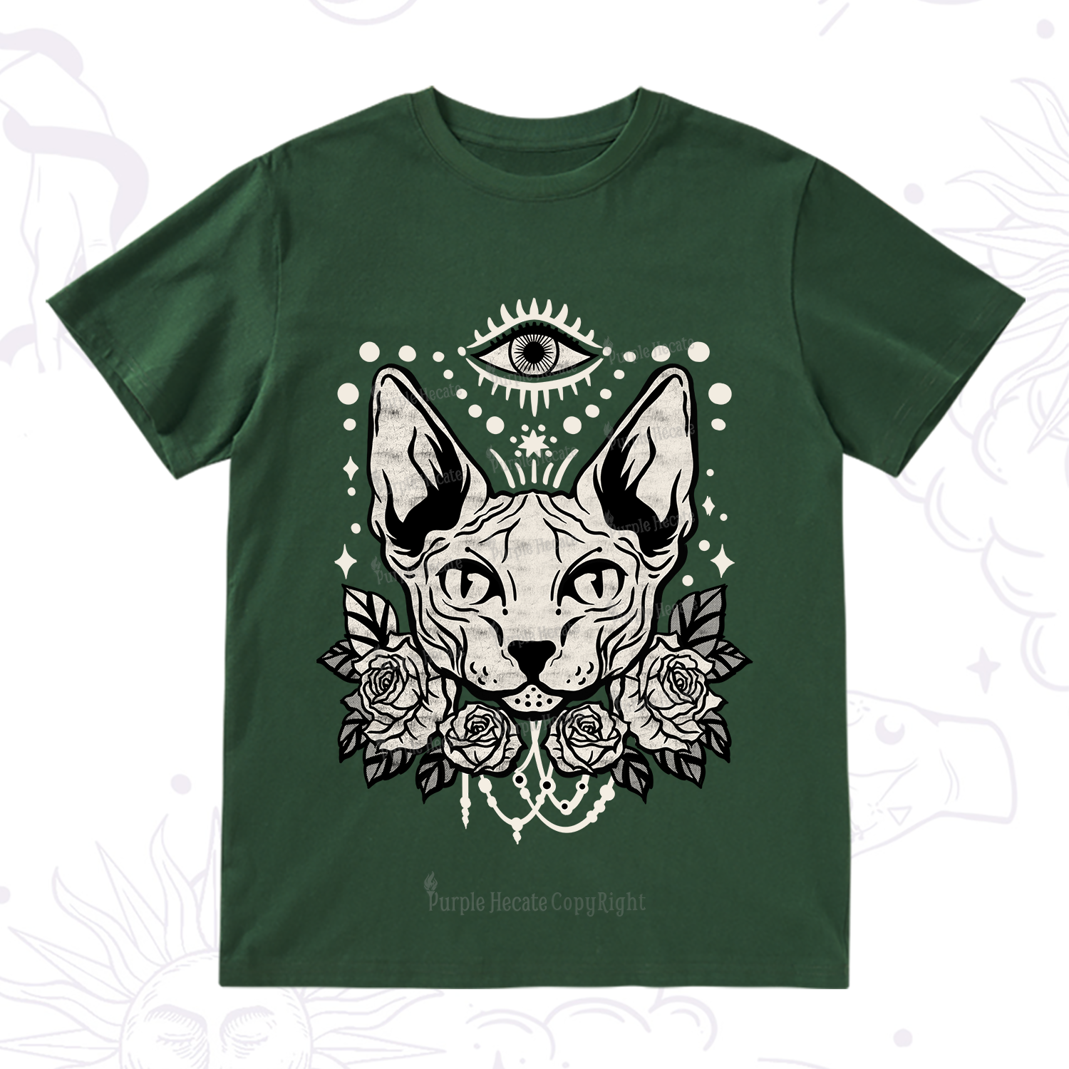 Purplehecate Mystical Cat T-Shirt
