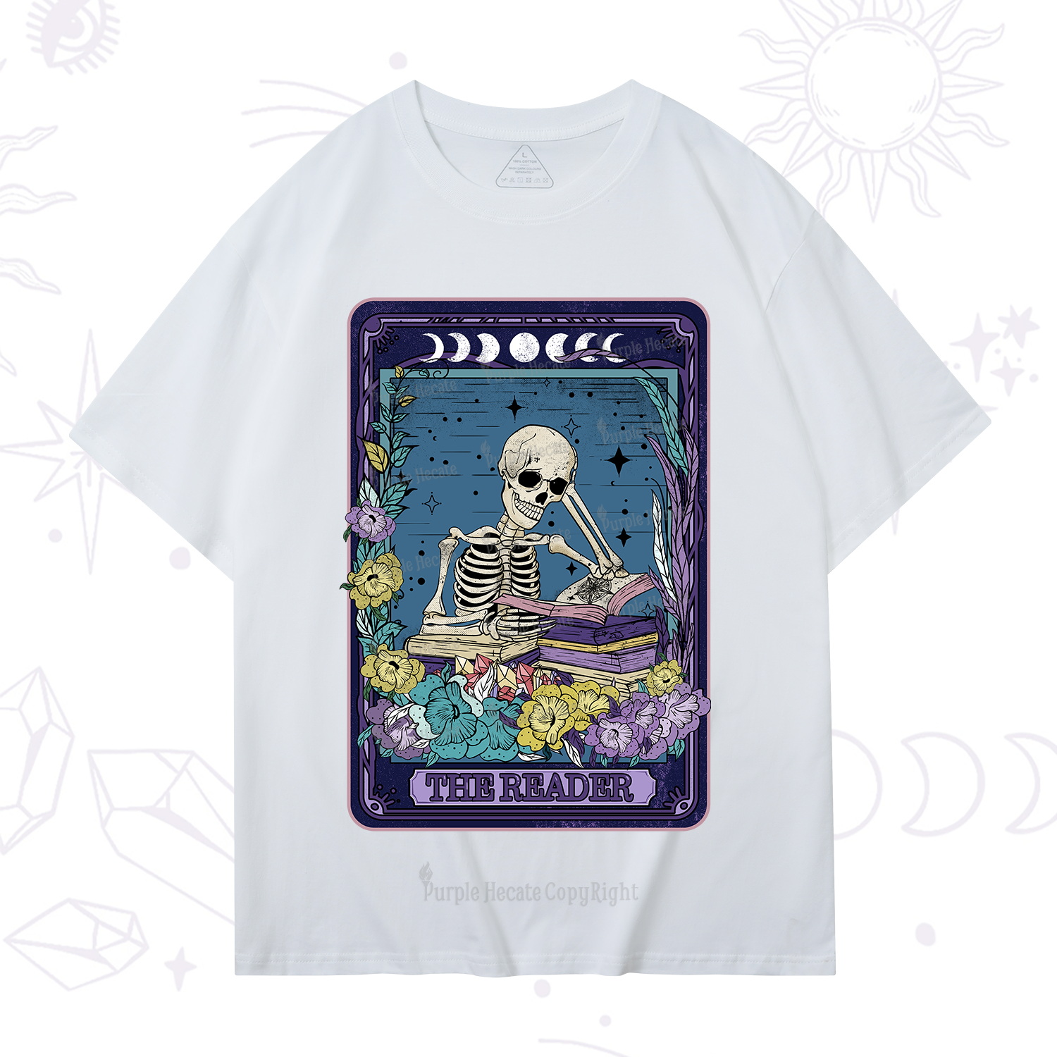 Purplehecate The Reader Tarot Card T-Shirt