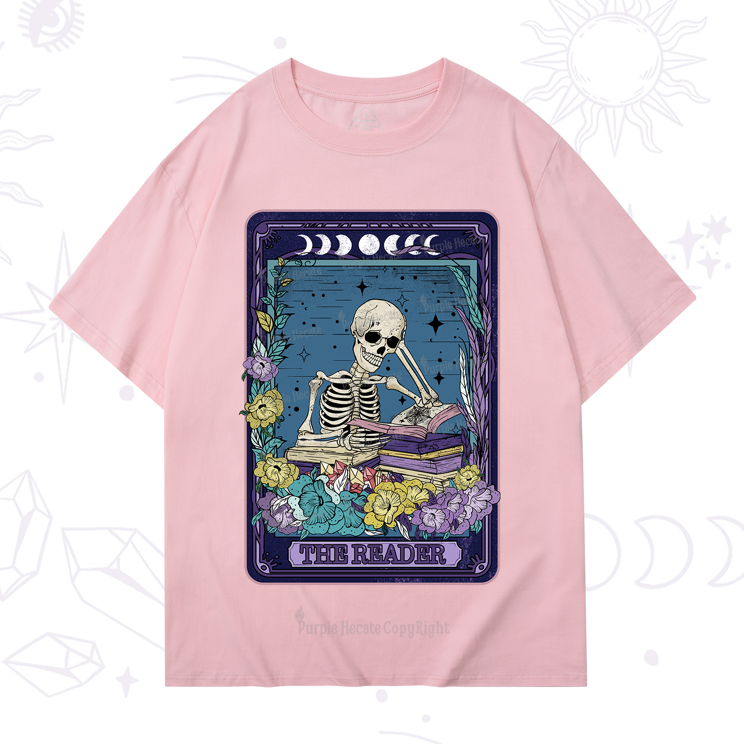Purplehecate The Reader Tarot Card T-Shirt