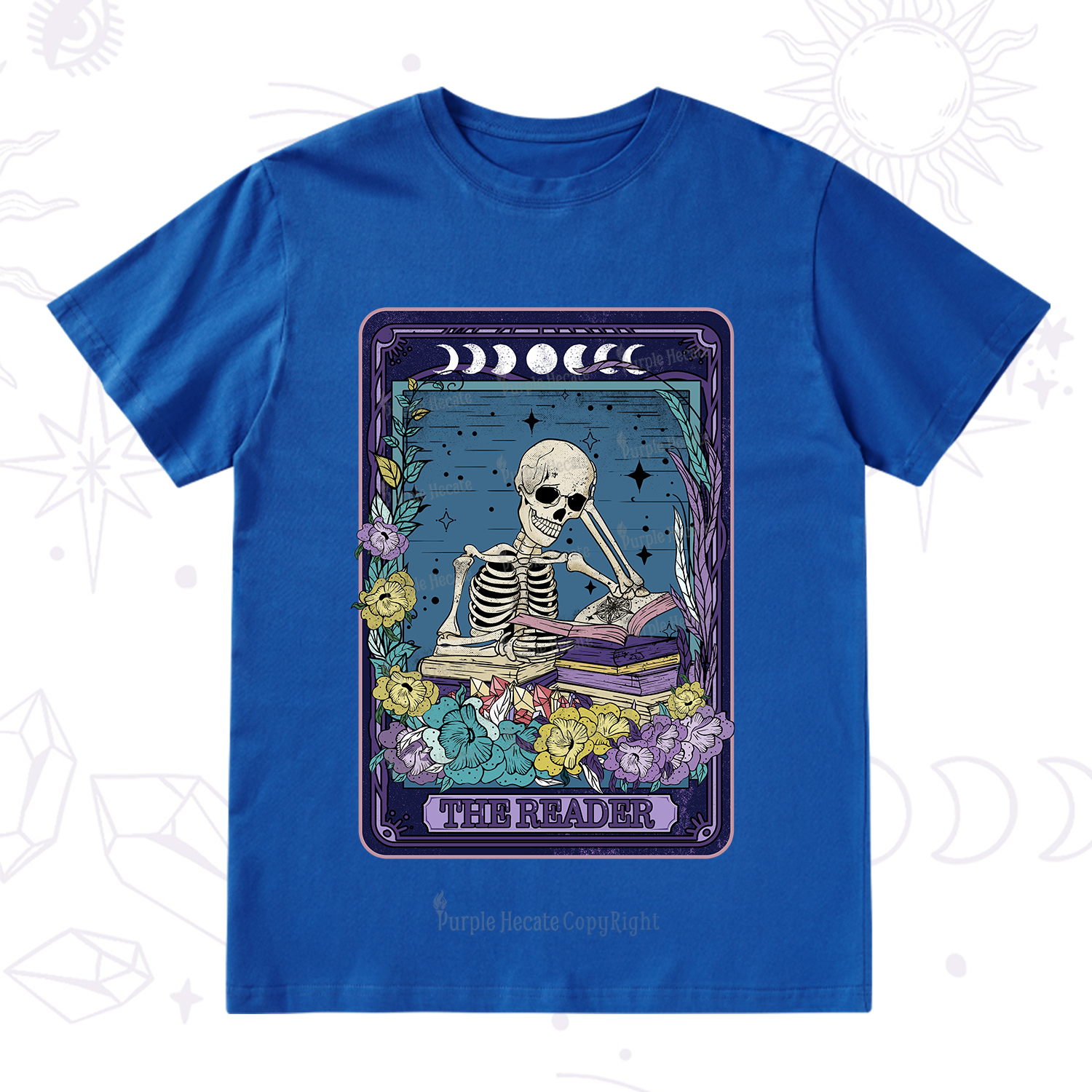 Purplehecate The Reader Tarot Card T-Shirt