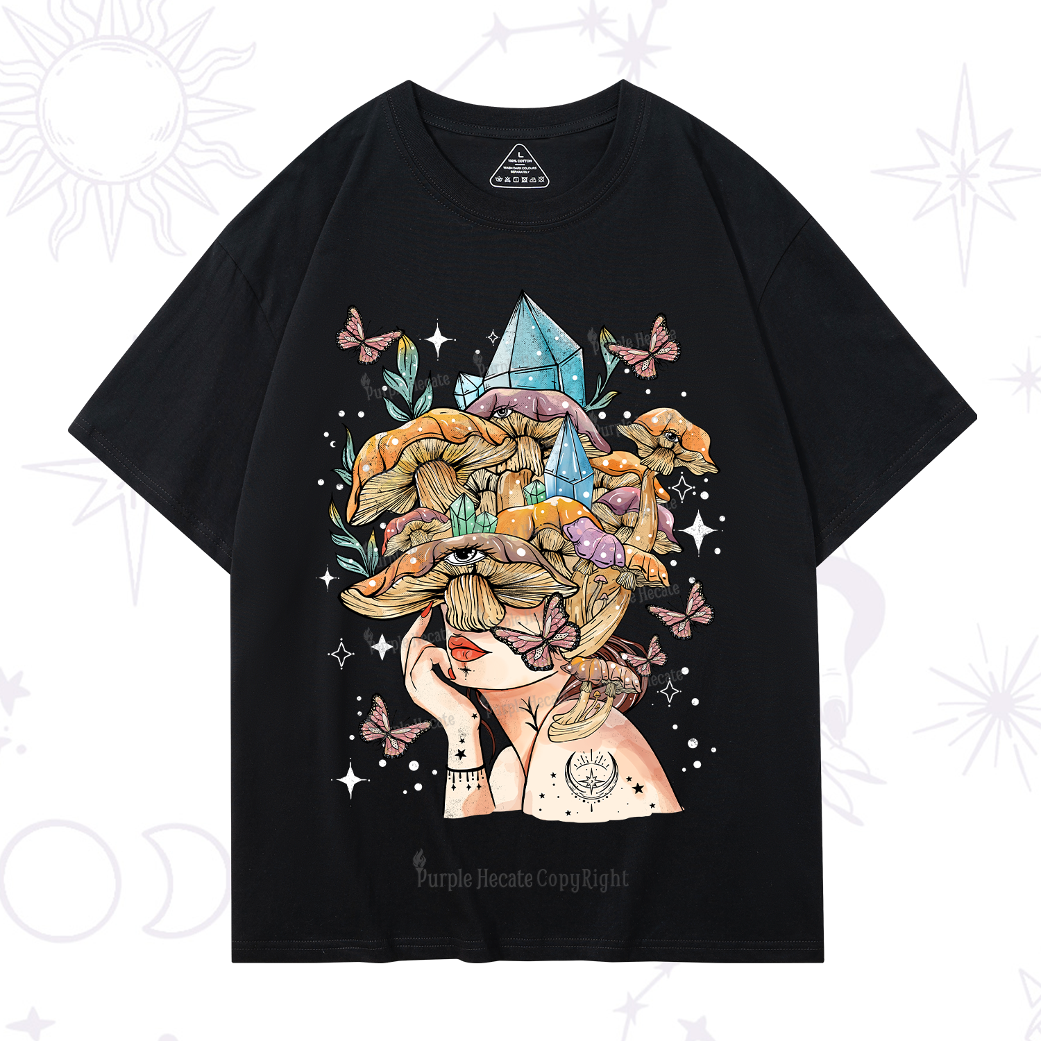 Purplehecate Crystal Goddess T-Shirt