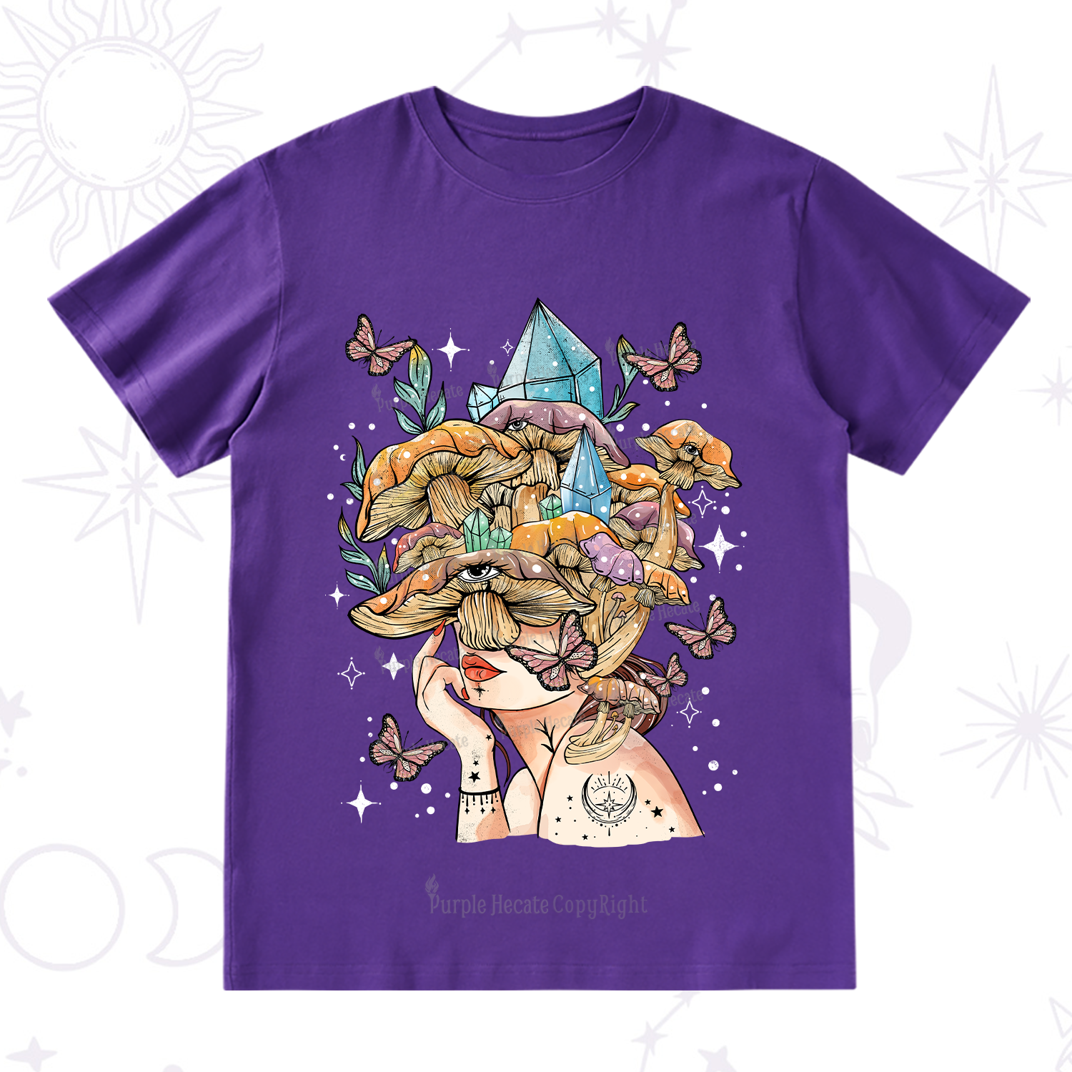 Purplehecate Crystal Goddess T-Shirt