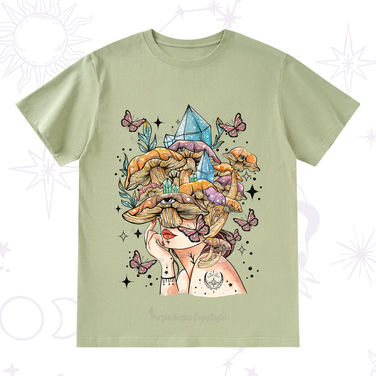 Purplehecate Crystal Goddess T-Shirt