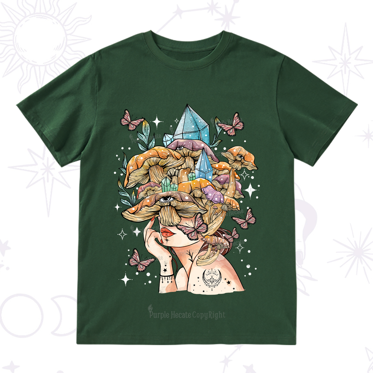 Purplehecate Crystal Goddess T-Shirt