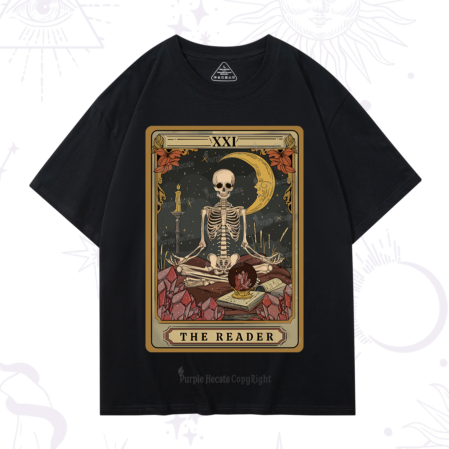 Purplehecate The Reader Tarot T-Shirt