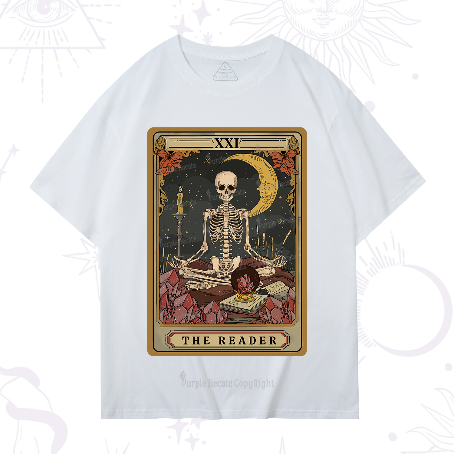 Purplehecate The Reader Tarot T-Shirt