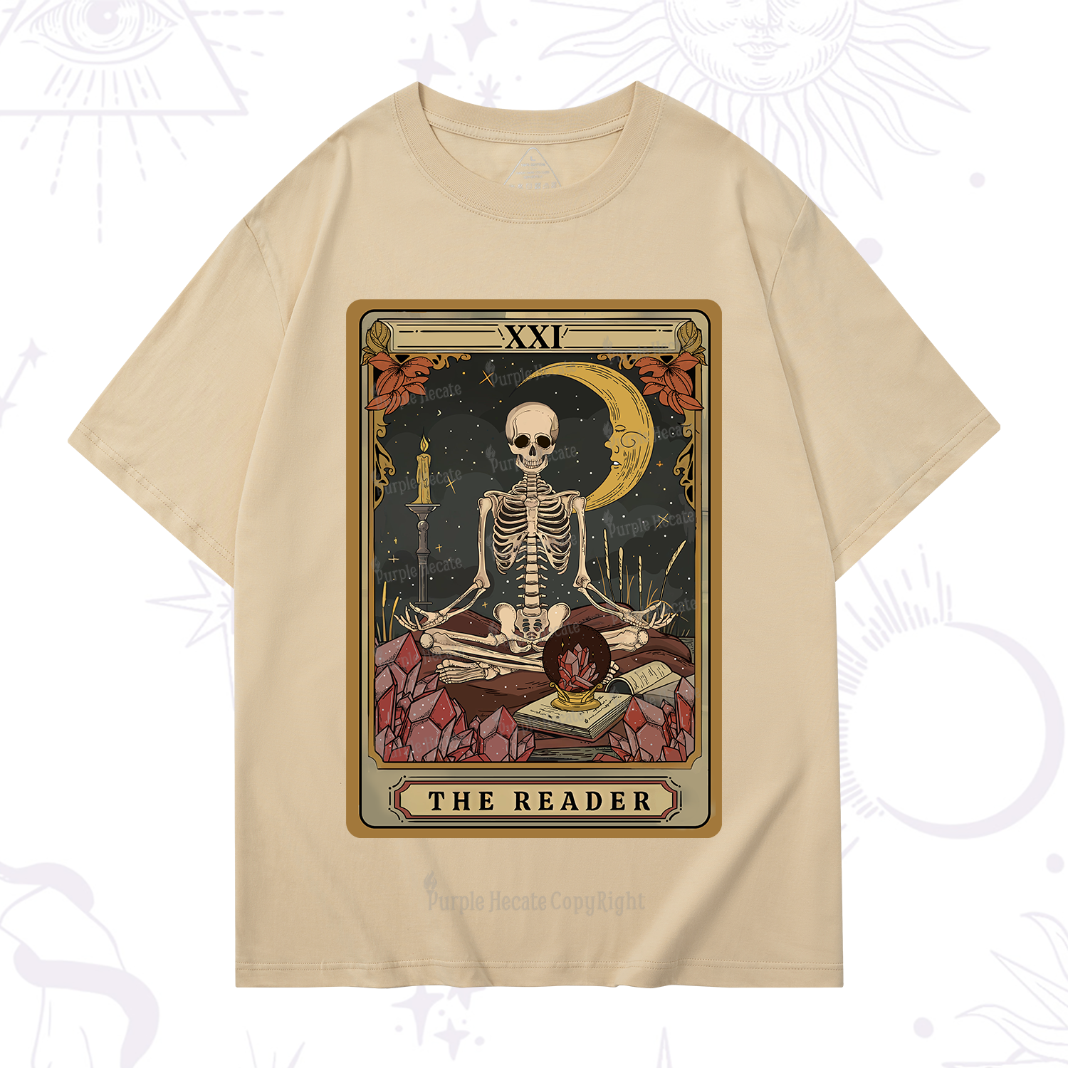 Purplehecate The Reader Tarot T-Shirt