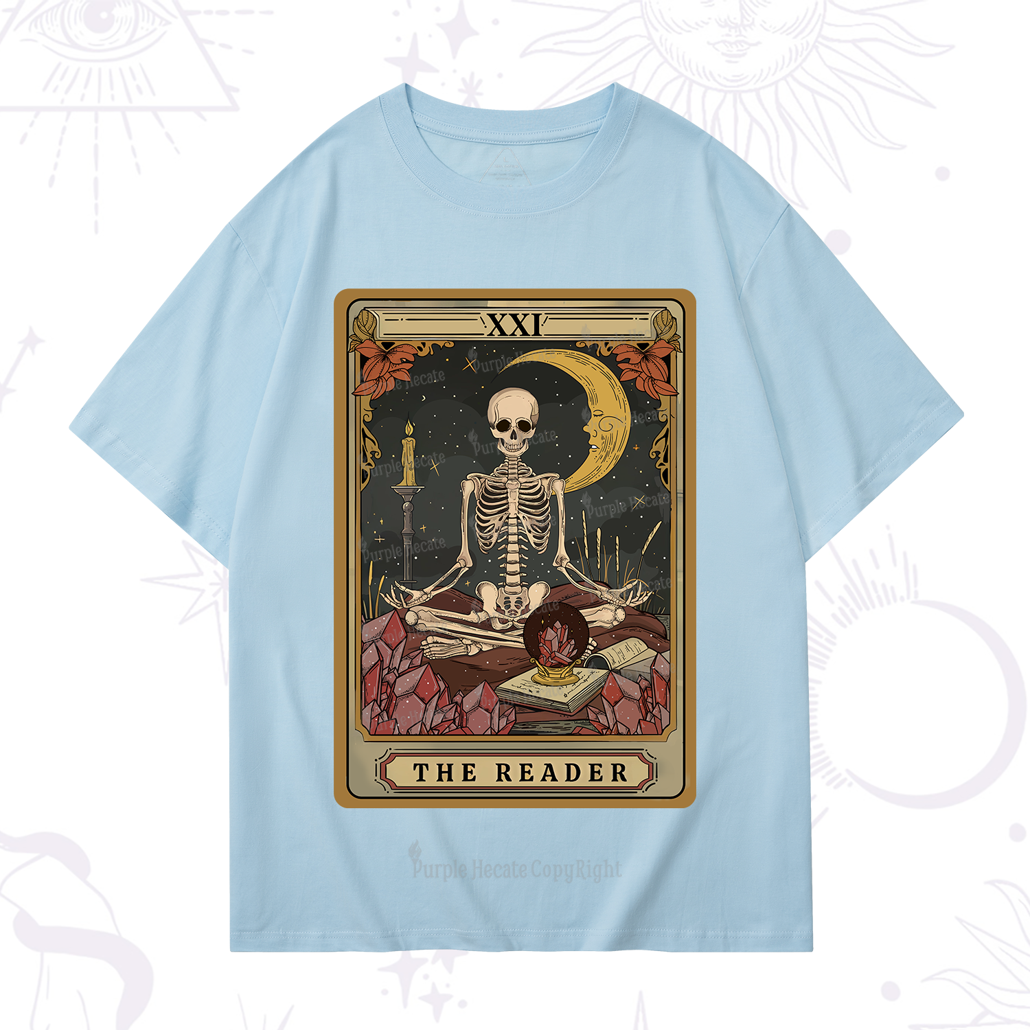 Purplehecate The Reader Tarot T-Shirt