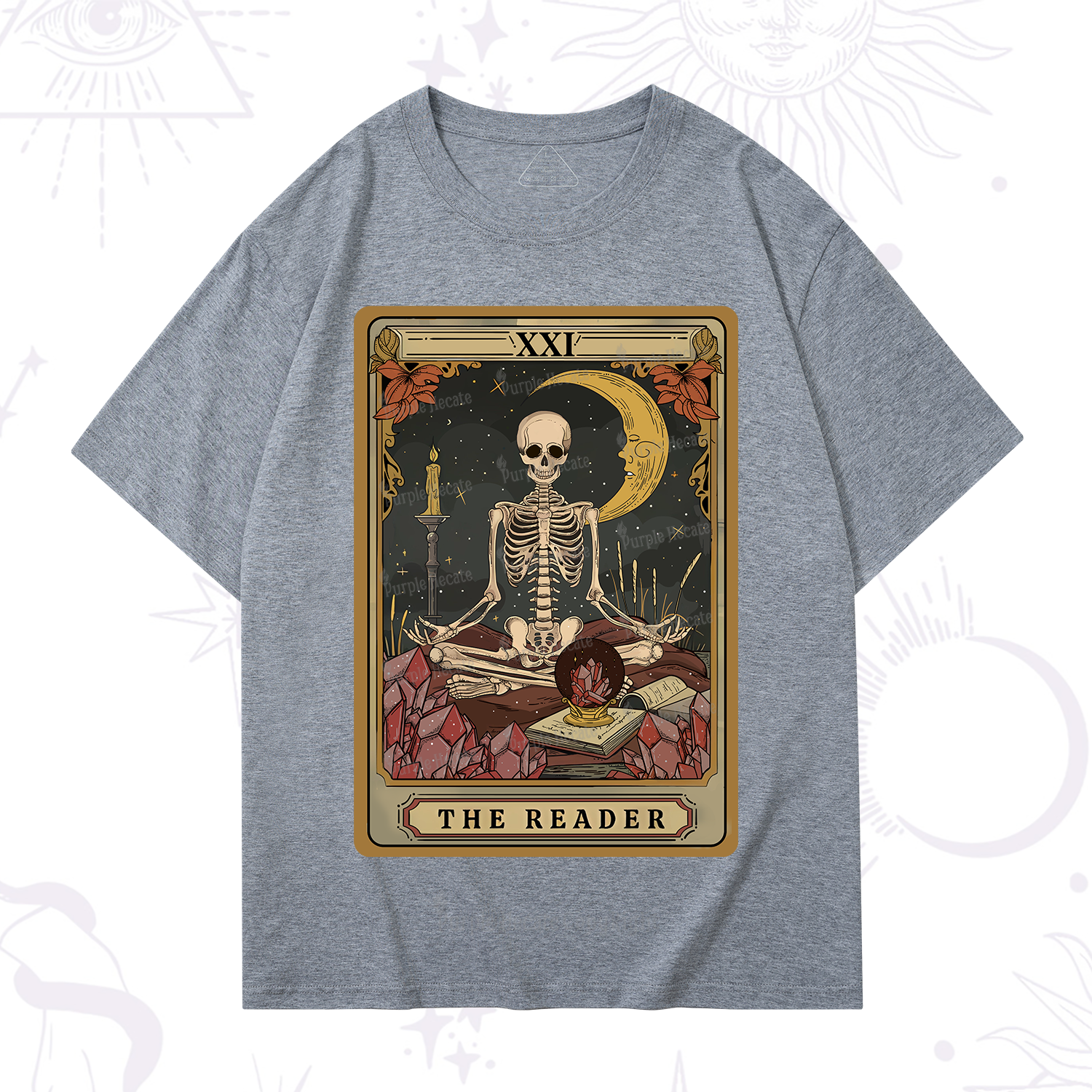 Purplehecate The Reader Tarot T-Shirt