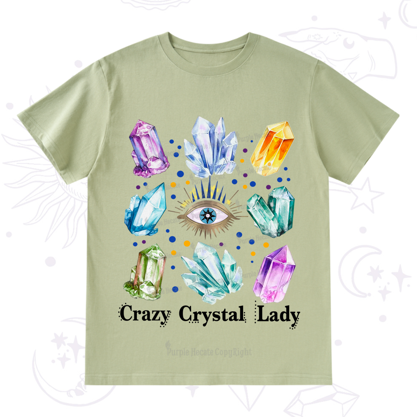 Purplehecate Crysral Lady T-Shirt