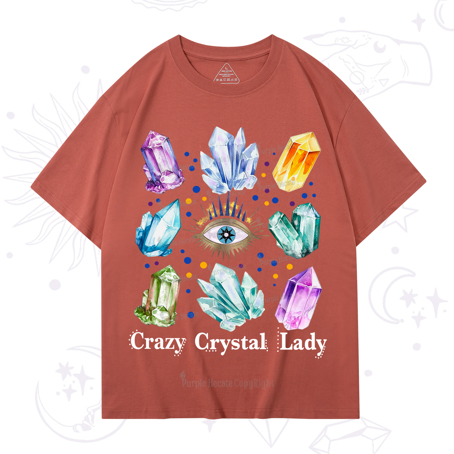 Purplehecate Crysral Lady T-Shirt