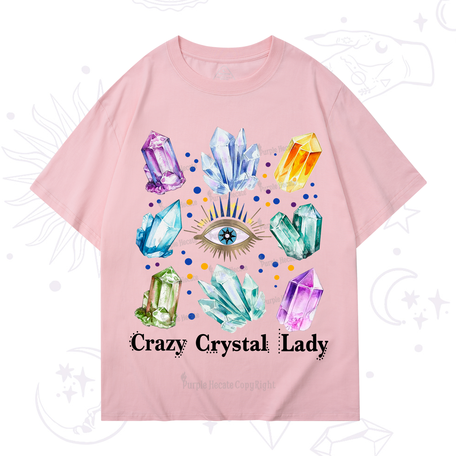 Purplehecate Crysral Lady T-Shirt