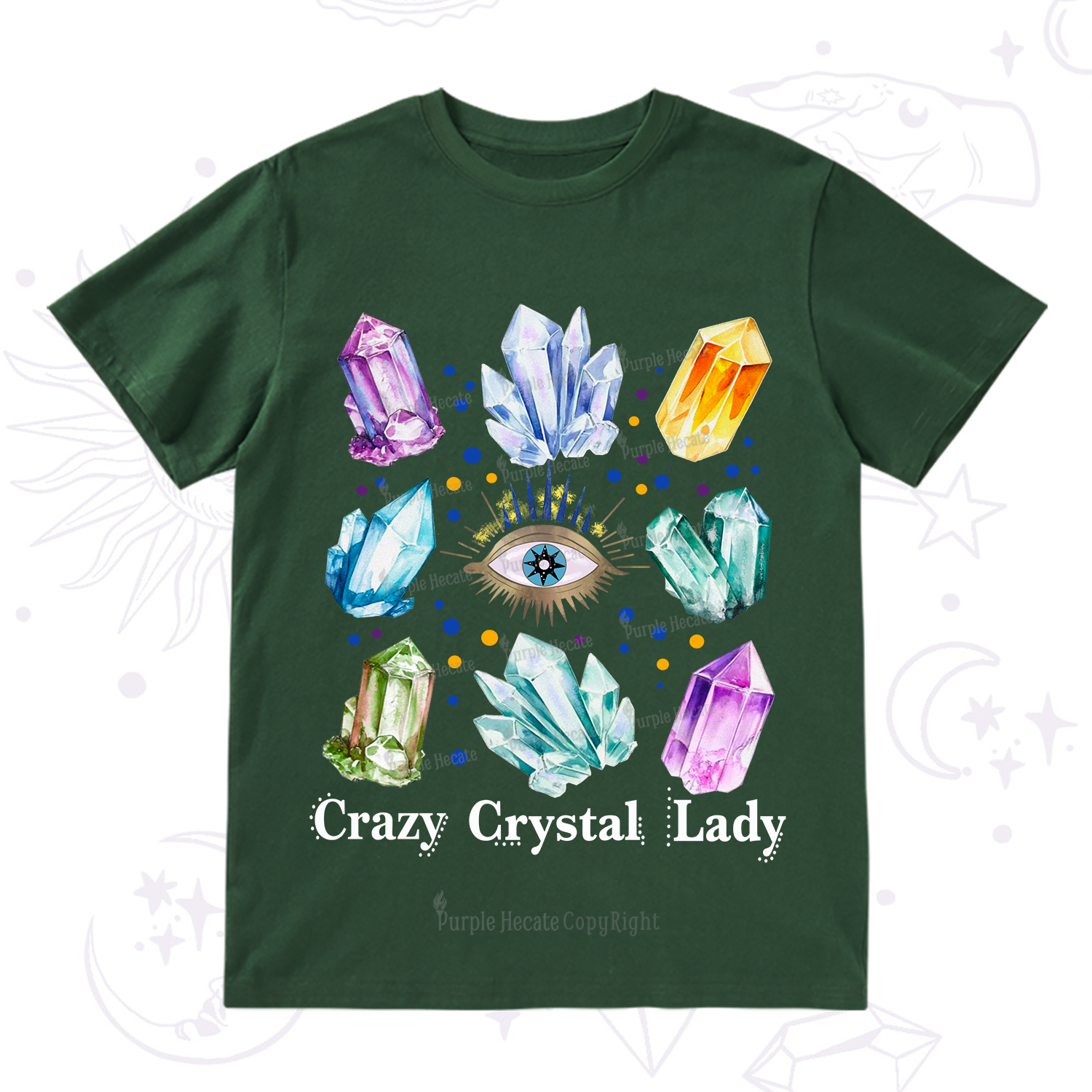 Purplehecate Crysral Lady T-Shirt