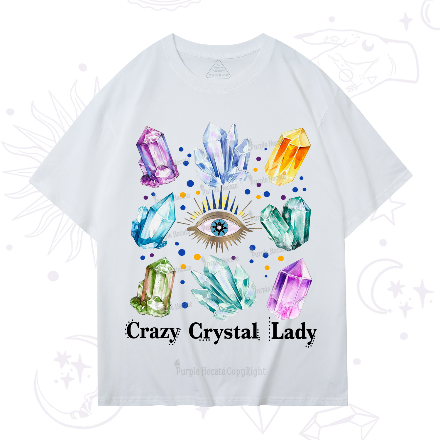 Purplehecate Crysral Lady T-Shirt