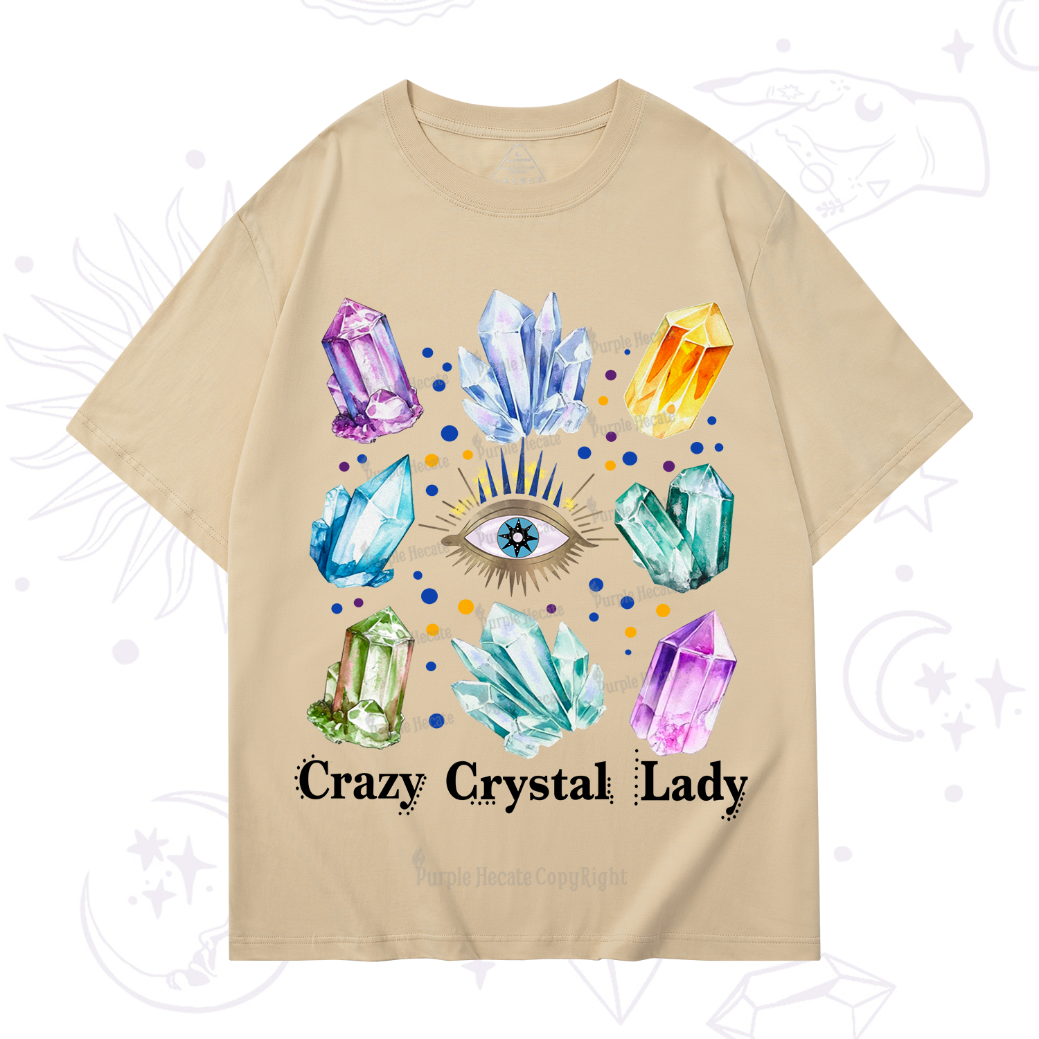 Purplehecate Crysral Lady T-Shirt