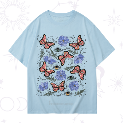 Purplehecate Butterfly Floral T-Shirt