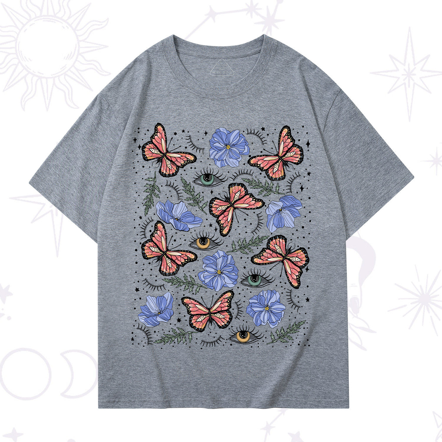 Purplehecate Butterfly Floral T-Shirt
