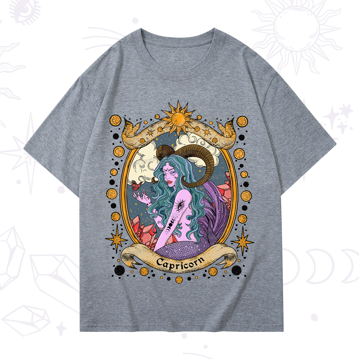 Purplehecate Capricorn Radiance Zodiac T-Shirt
