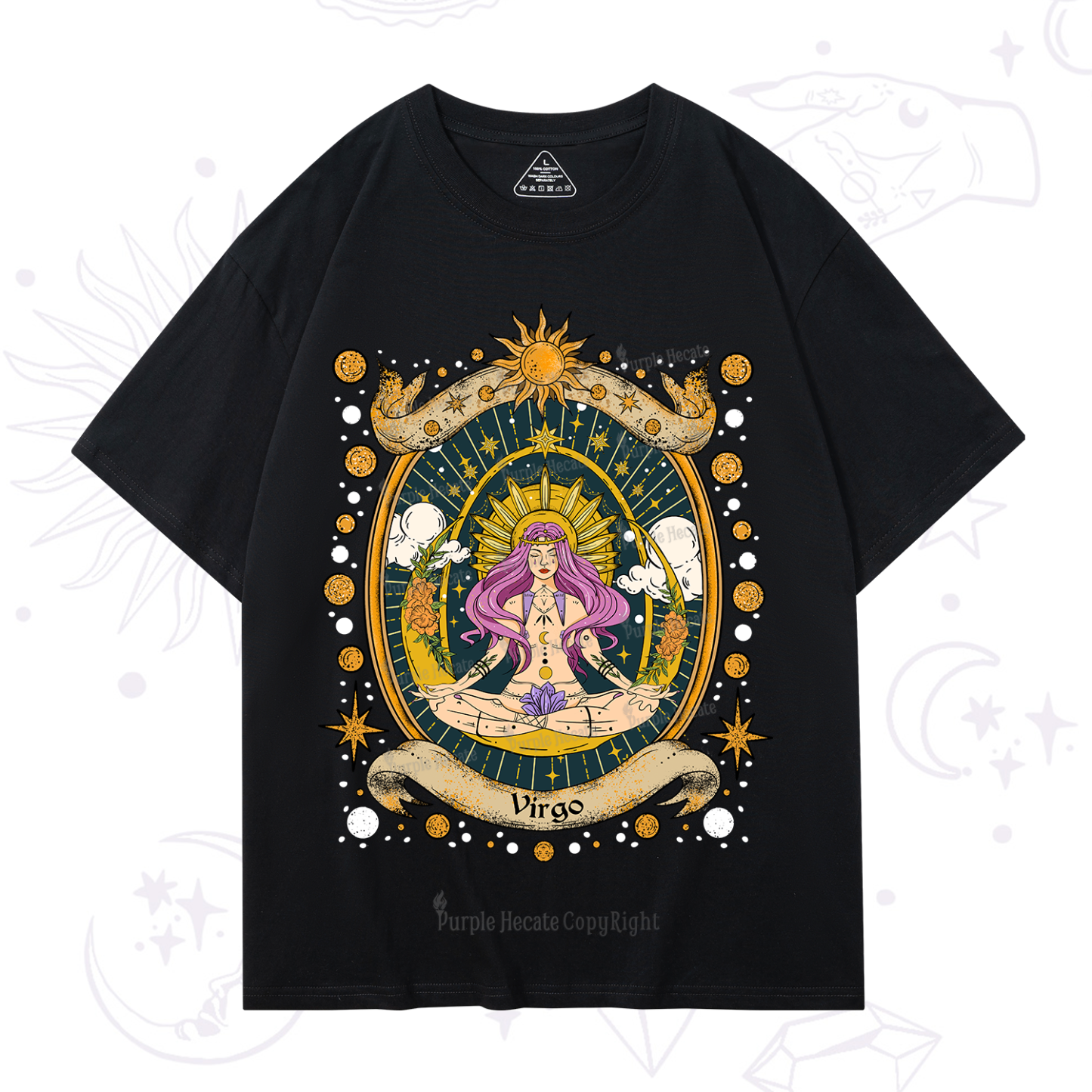 Purplehecate Virgo Radiance Zodiac T-Shirt