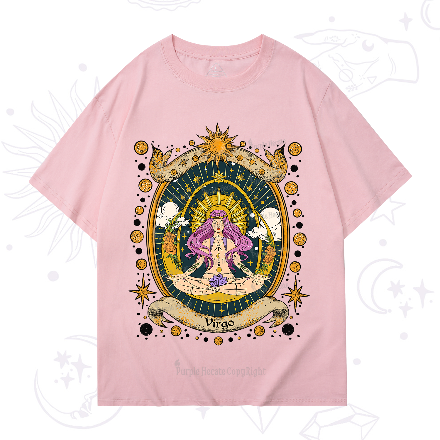Purplehecate Virgo Radiance Zodiac T-Shirt
