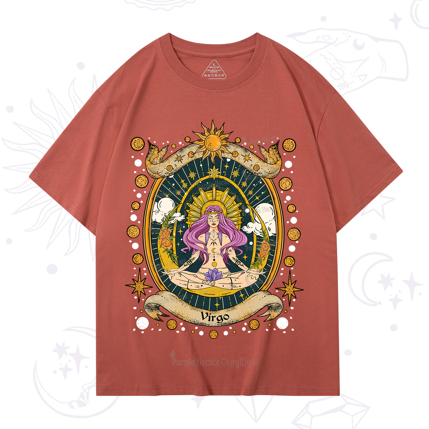 Purplehecate Virgo Radiance Zodiac T-Shirt