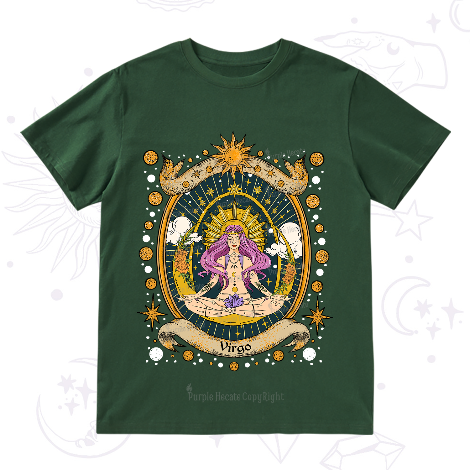 Purplehecate Virgo Radiance Zodiac T-Shirt