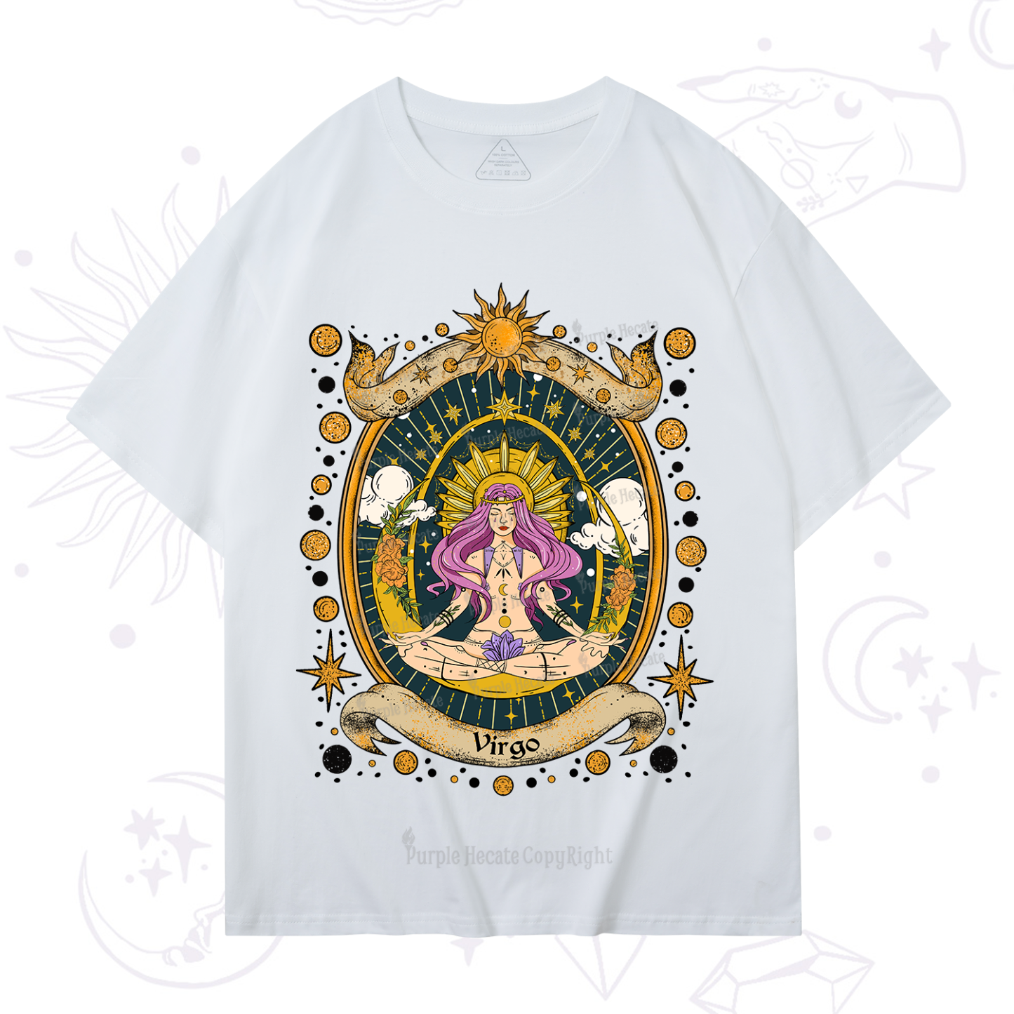 Purplehecate Virgo Radiance Zodiac T-Shirt
