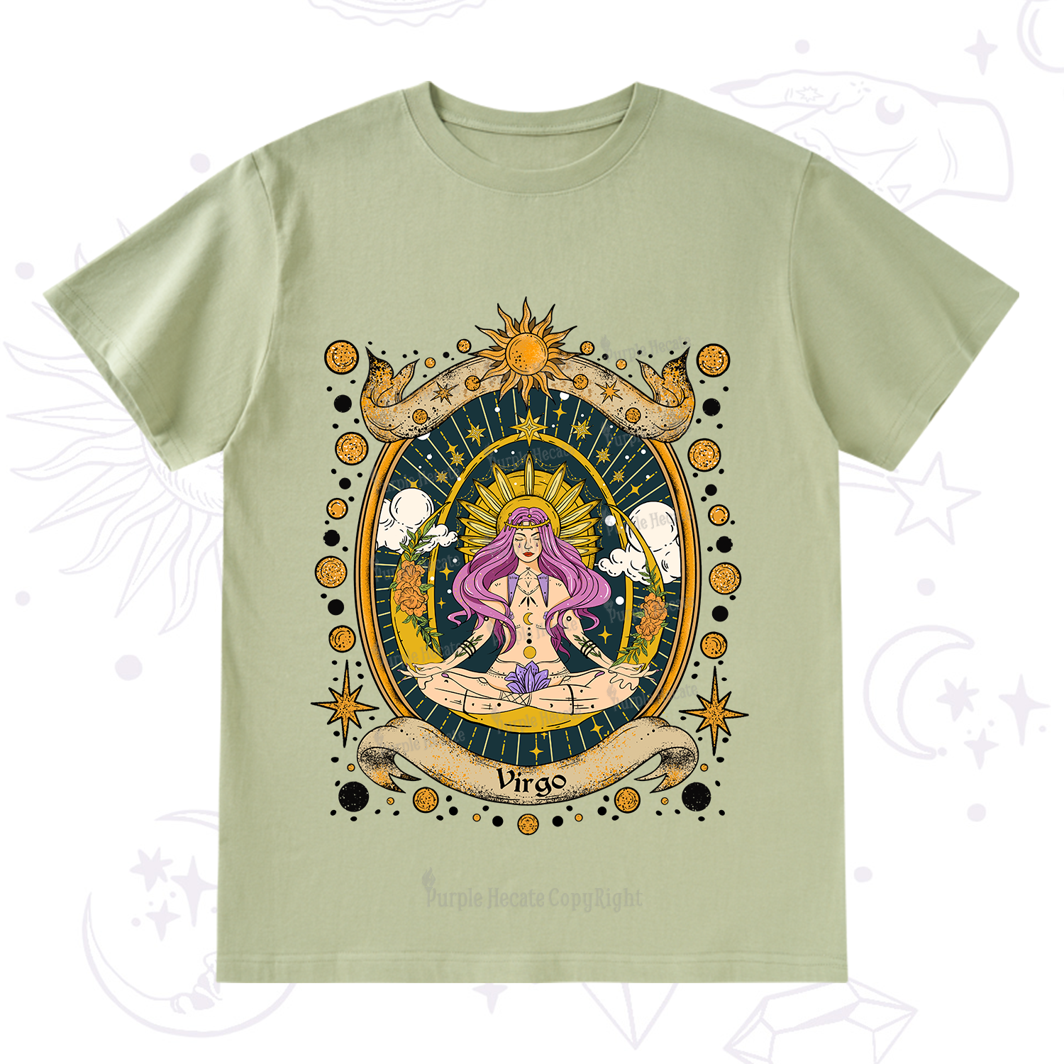 Purplehecate Virgo Radiance Zodiac T-Shirt