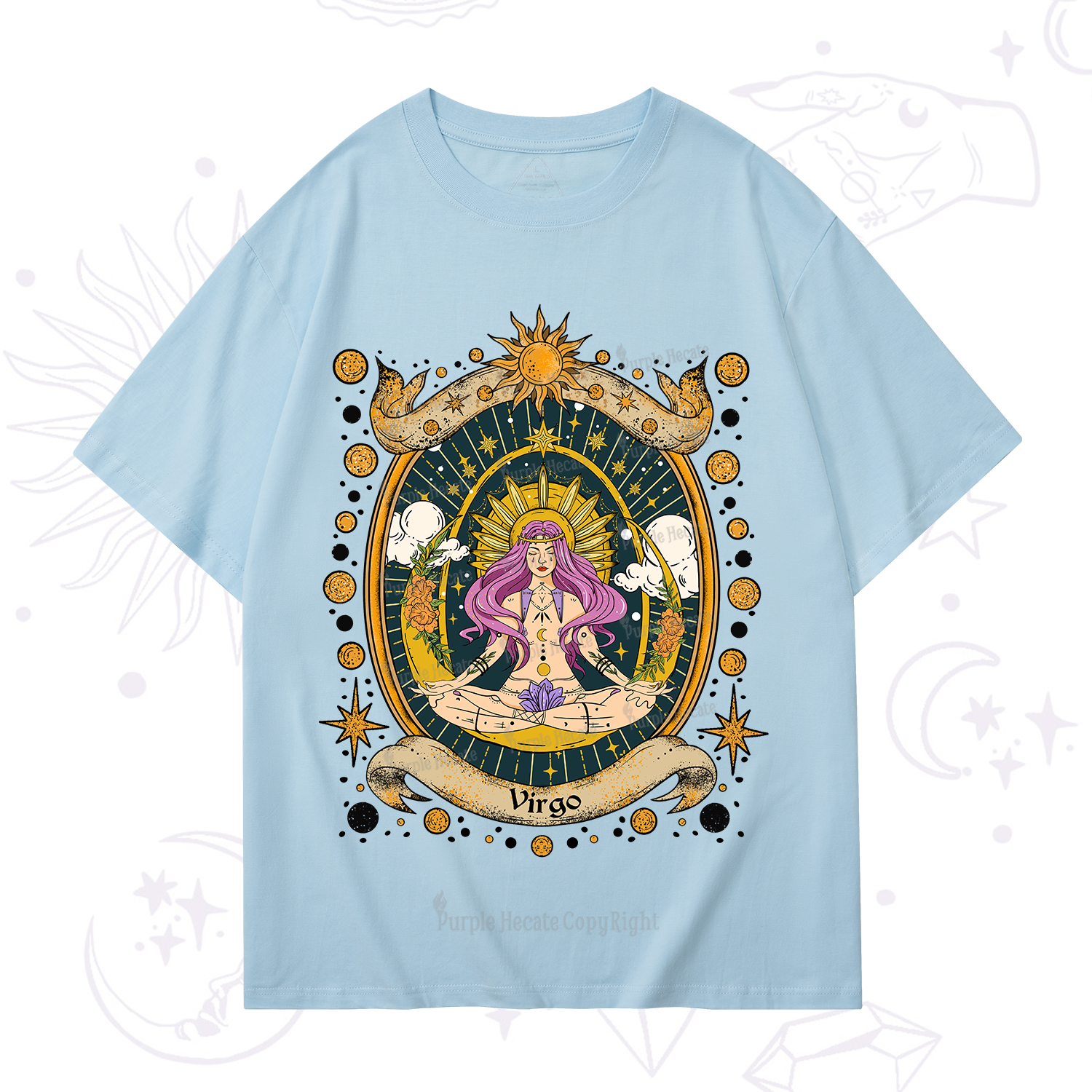 Purplehecate Virgo Radiance Zodiac T-Shirt