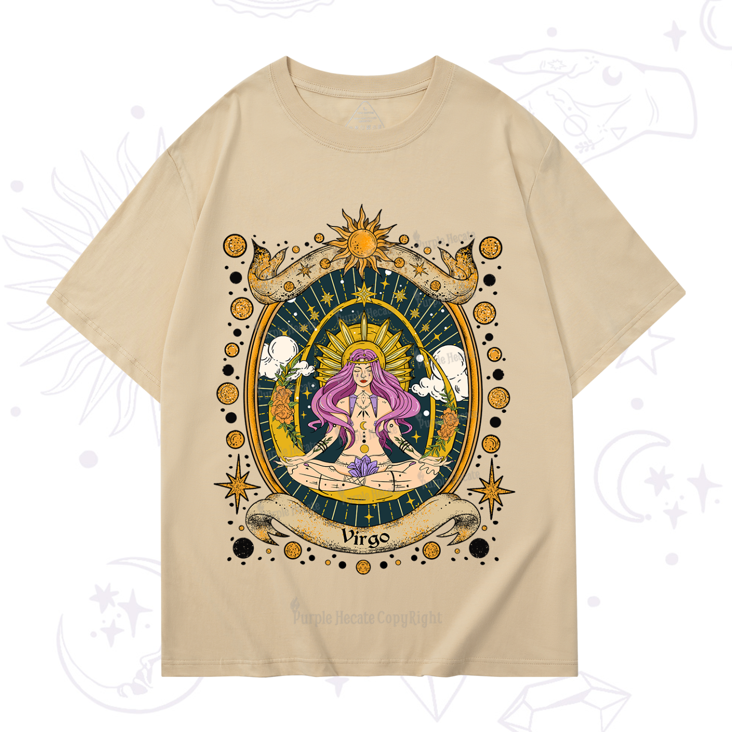 Purplehecate Virgo Radiance Zodiac T-Shirt