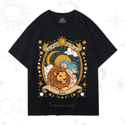 Purplehecate Leo Radiance Zodiac T-Shirt