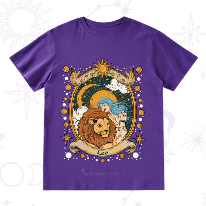 Purplehecate Leo Radiance Zodiac T-Shirt