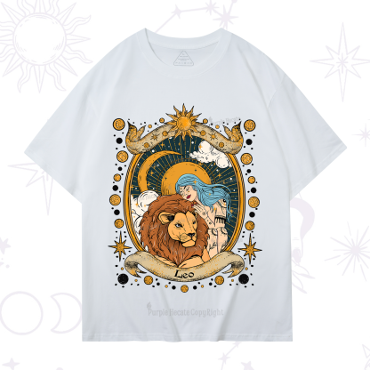 Purplehecate Leo Radiance Zodiac T-Shirt