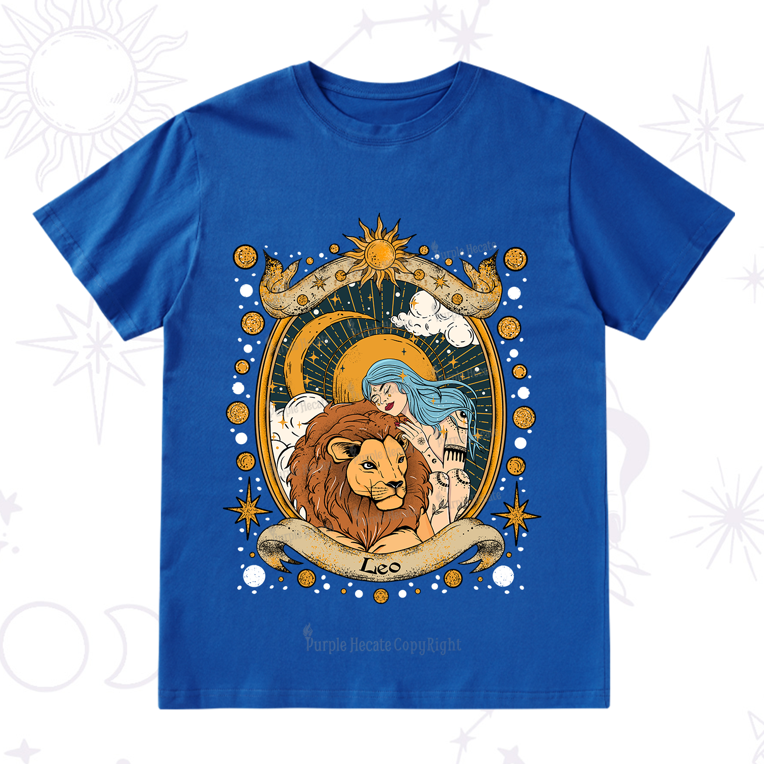 Purplehecate Leo Radiance Zodiac T-Shirt