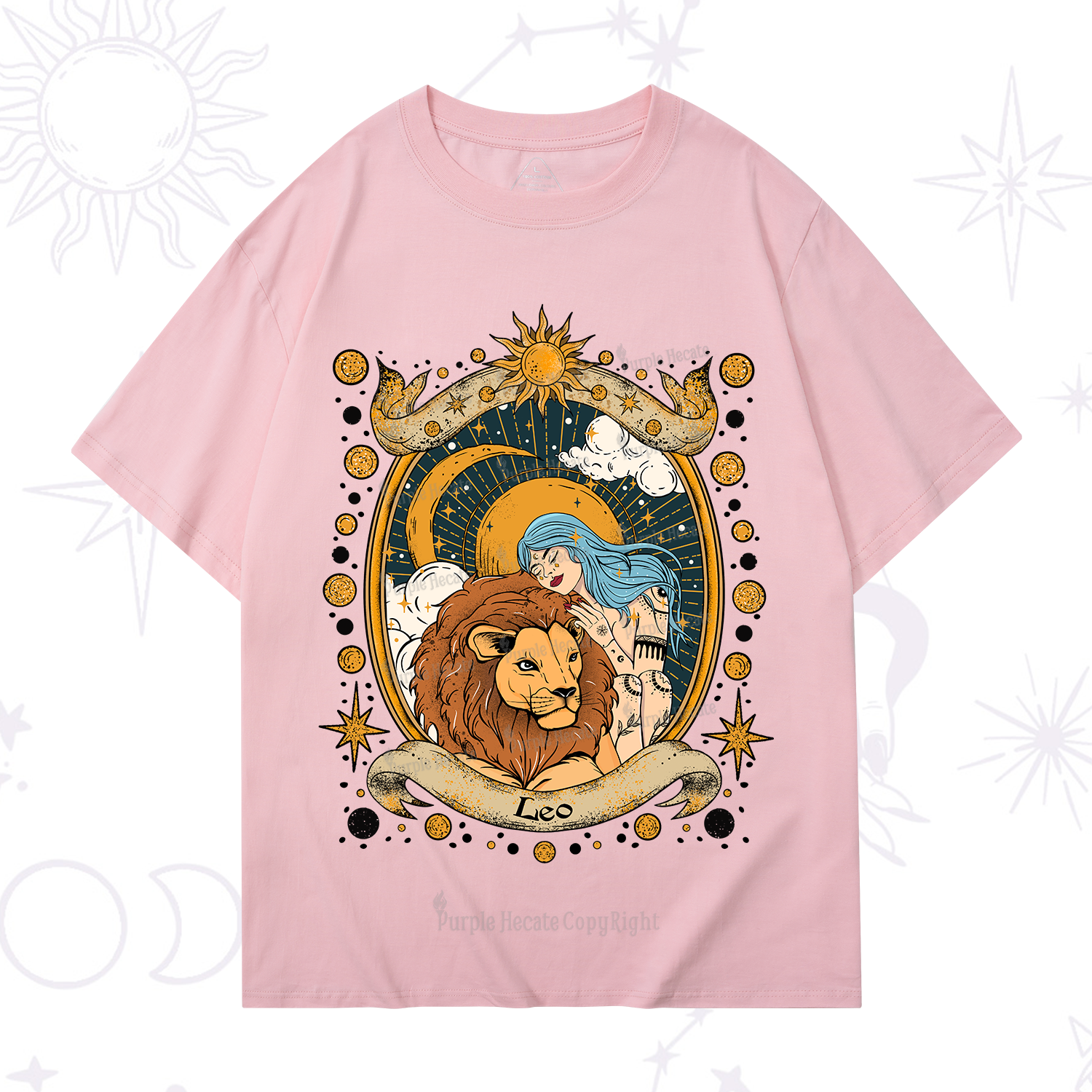 Purplehecate Leo Radiance Zodiac T-Shirt