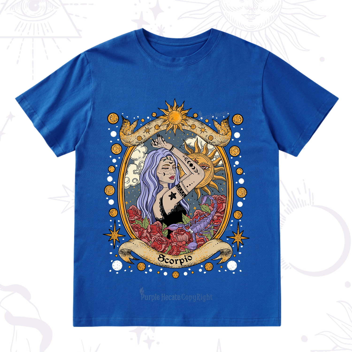 Purplehecate Scorpio Radiance Zodiac T-Shirt