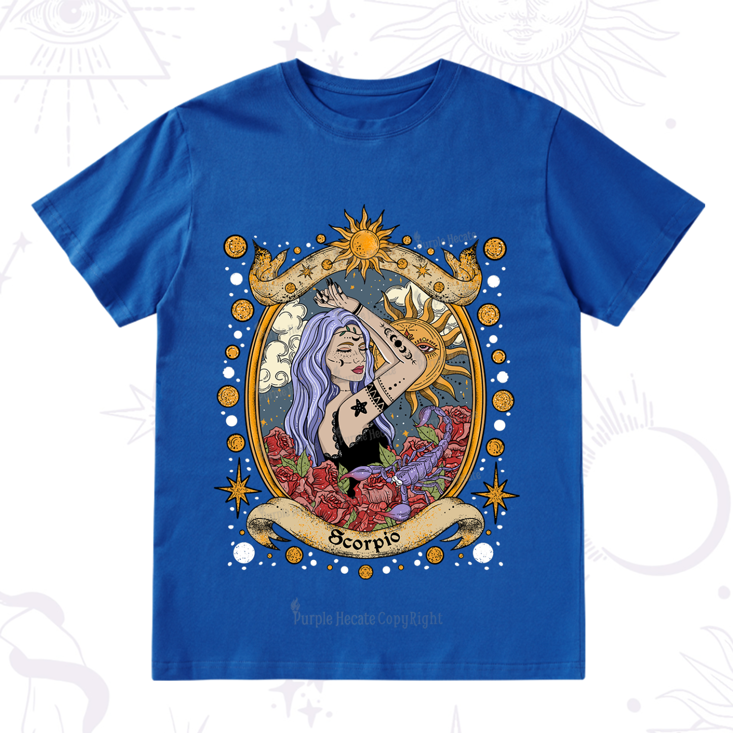 Purplehecate Scorpio Radiance Zodiac T-Shirt