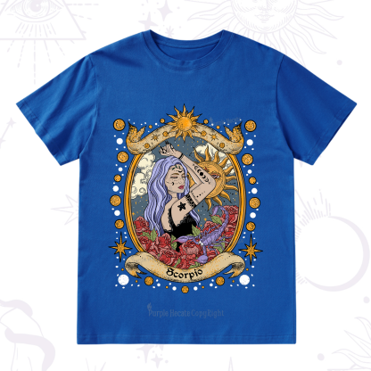 Purplehecate Scorpio Radiance Zodiac T-Shirt