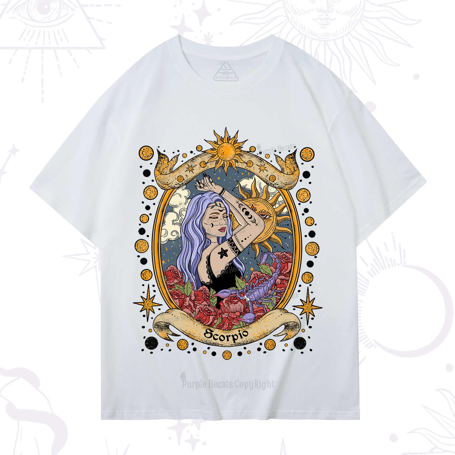 Purplehecate Scorpio Radiance Zodiac T-Shirt