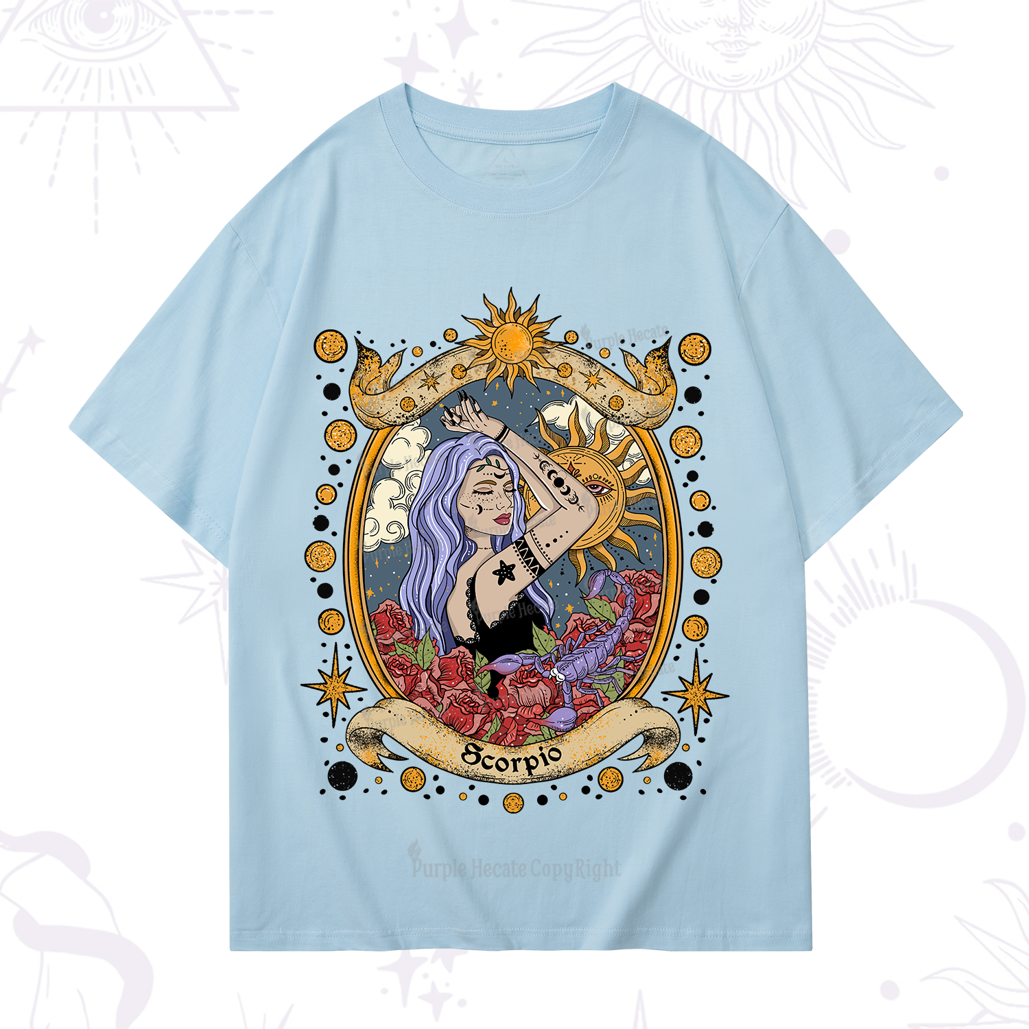 Purplehecate Scorpio Radiance Zodiac T-Shirt