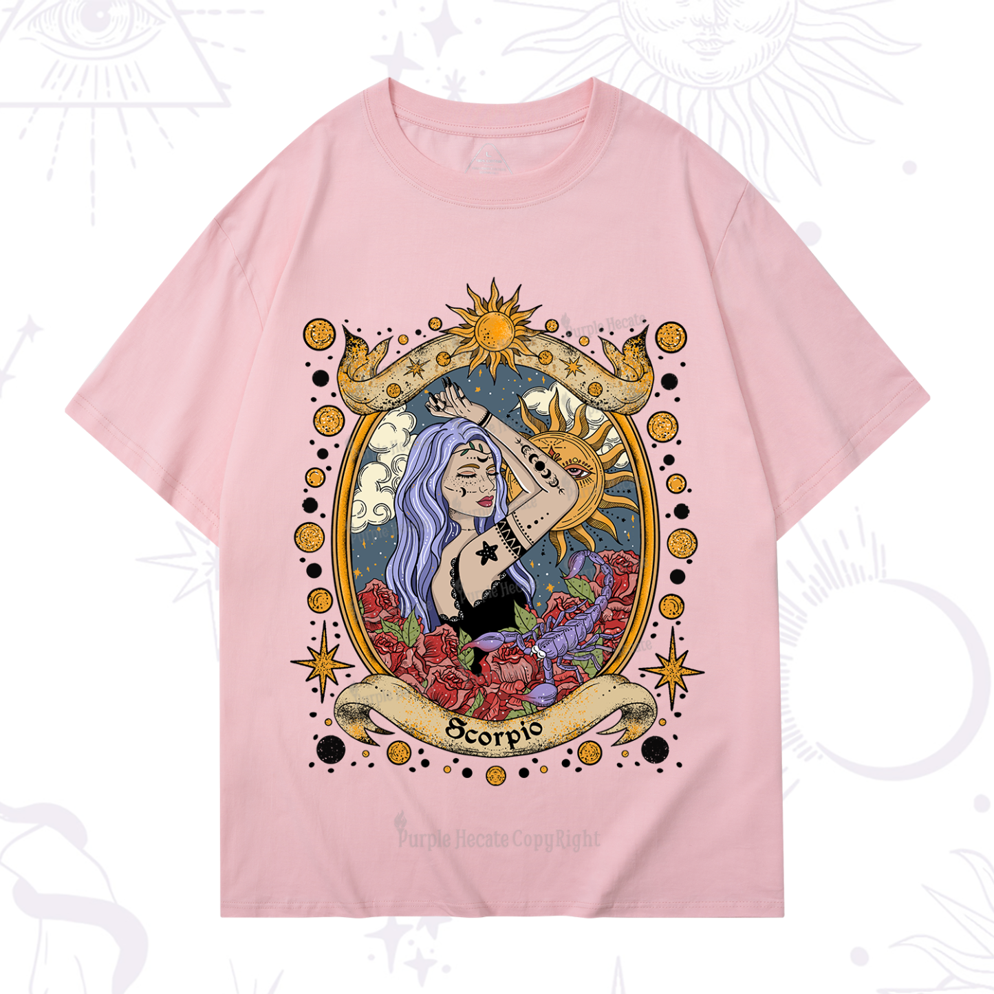 Purplehecate Scorpio Radiance Zodiac T-Shirt