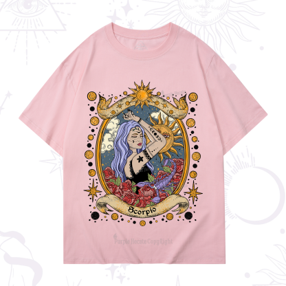 Purplehecate Scorpio Radiance Zodiac T-Shirt