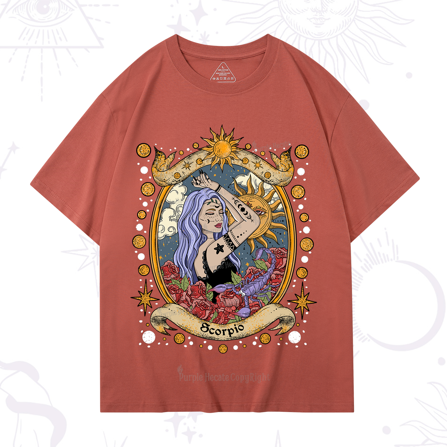 Purplehecate Scorpio Radiance Zodiac T-Shirt