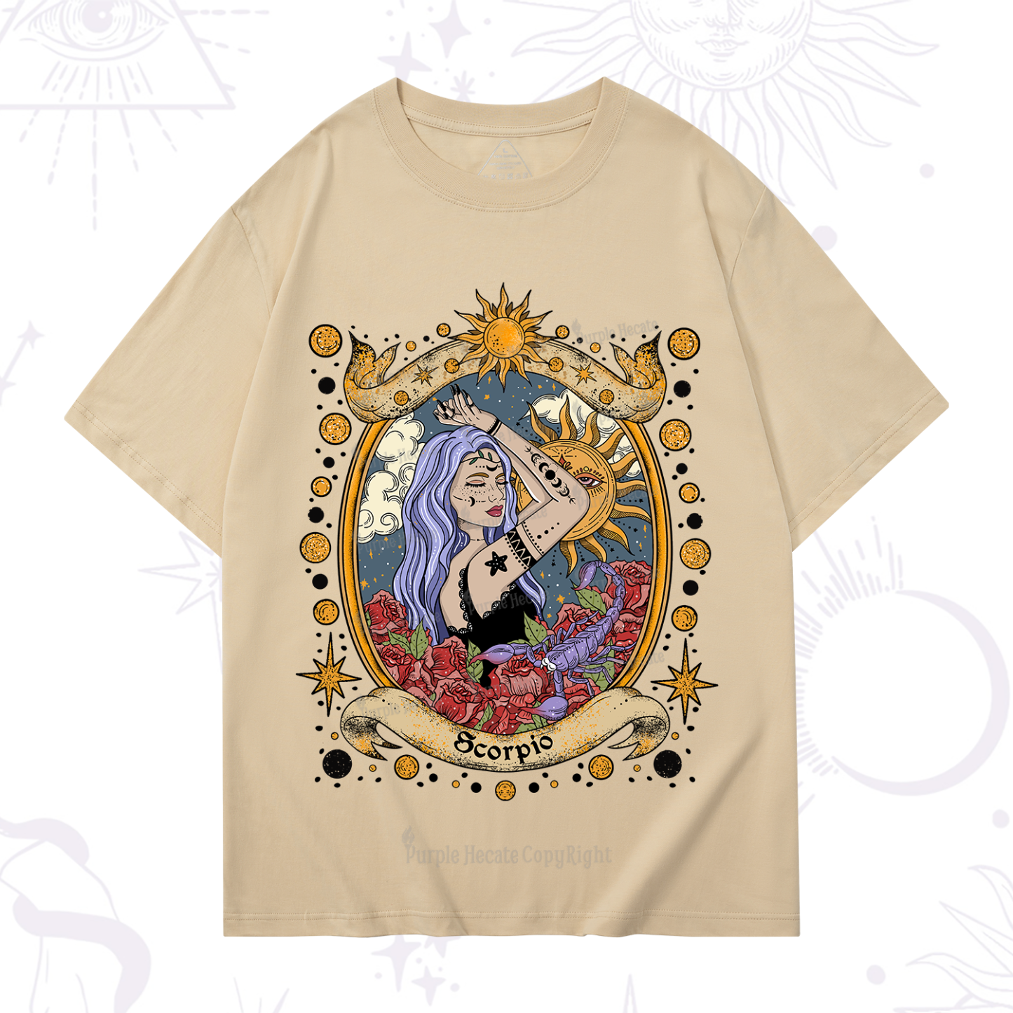 Purplehecate Scorpio Radiance Zodiac T-Shirt