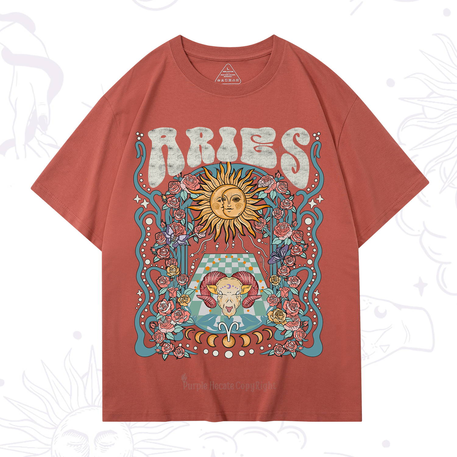 Purplehecate Aries Spirit Zodiac T-Shirt